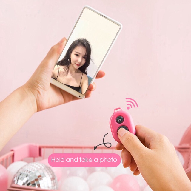 Nút điều khiển bluetooth chụp ảnh từ xa. Pin Siêu bền