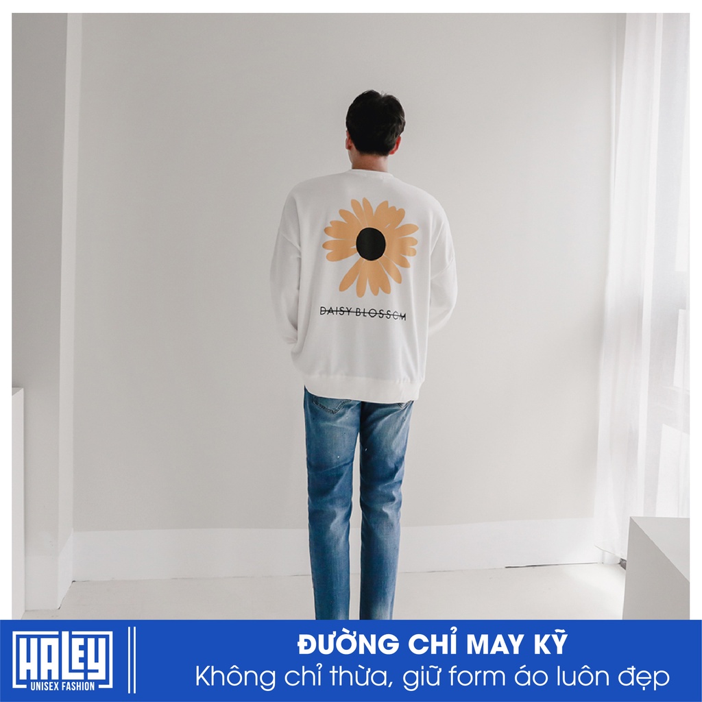 Áo Sweater Nam Nữ Hoa Cúc HALEY Unisex phong cách Hàn Quốc mã HD11 Chất nỉ đẹp ấm áp