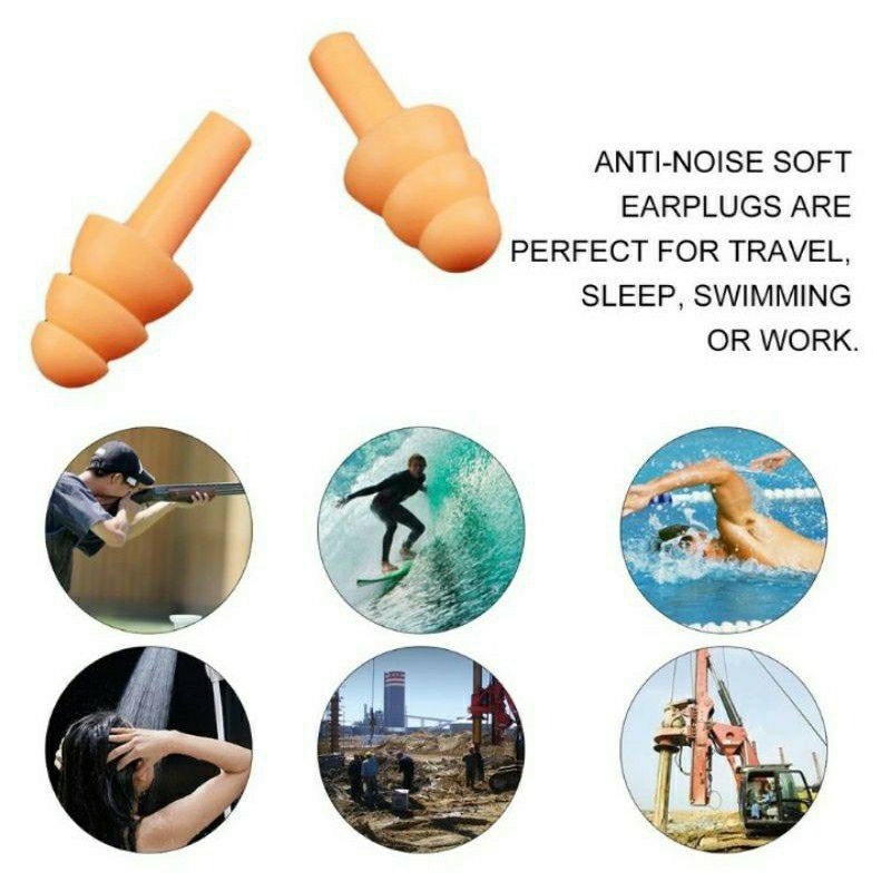 Nút bịt tai chống ồn silicone cách âm khi ngủ