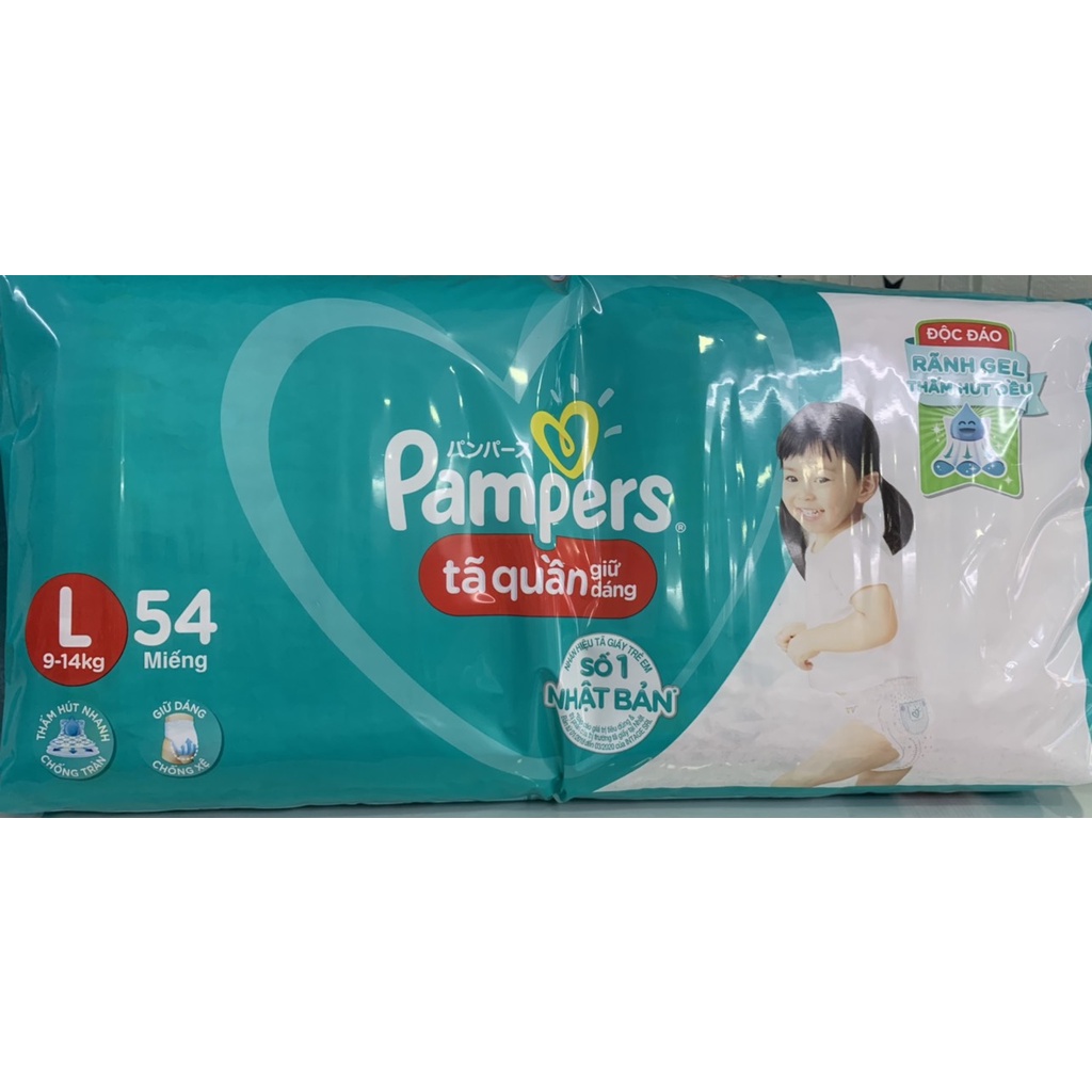 Tã/Bỉm quần Pampers Jumbo L54 (9-14kg)