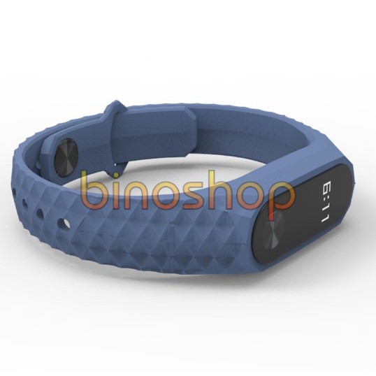 Dây thay thế Miband 2 vân sần nút nhựa Mijobs