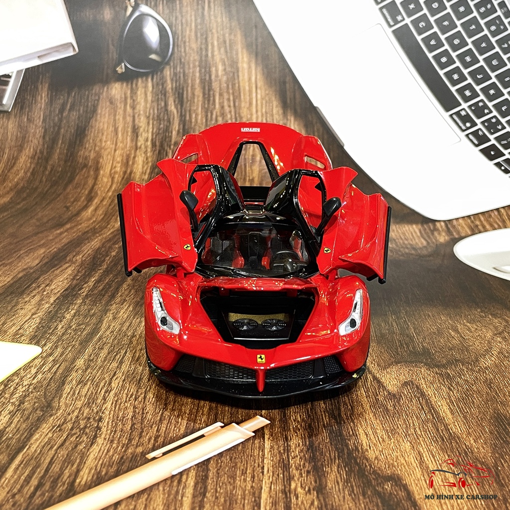 Xe mô hình sắt siêu xe Ferrari LaFerrari tỉ lệ 1:22 hãng Jiaye Carshop