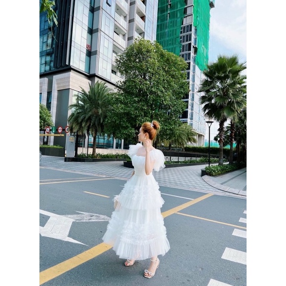 MS1239V ĐẦM XOÈ PHỒNG DÚN TẦNG CỰC XINH full size S/M/L/XL