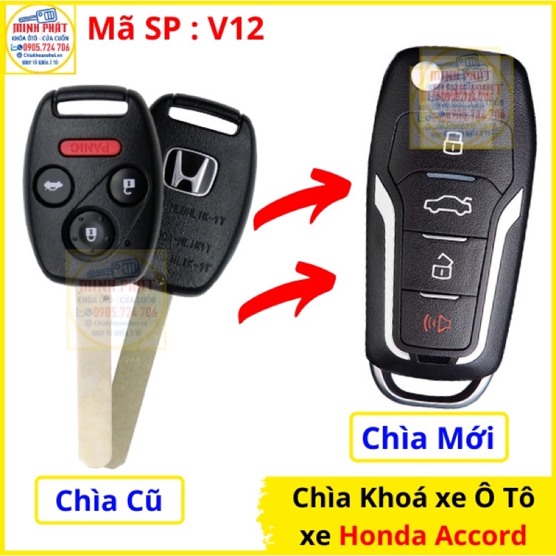 Chìa khoá Remote xe Honda Accord