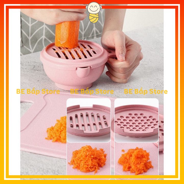 Bộ Dụng Cụ Chế Biến Ăn Dặm Lúa Mạch 10 Chi Tiết Cao Cấp Cho Bé