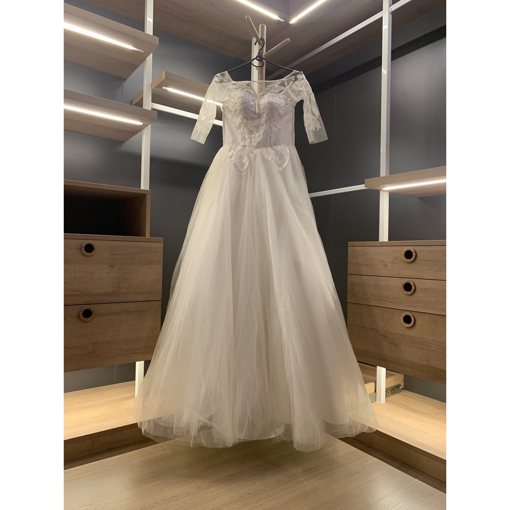 Váy cưới Váy cô dâu Wedding Dress Thanh lí giá rẻ [Flashsale] giảm giá mạnh Váy đầm dạ hội Váy chữ A