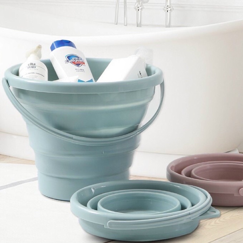 Xô đựng nước gấp gọn 5L thông minh