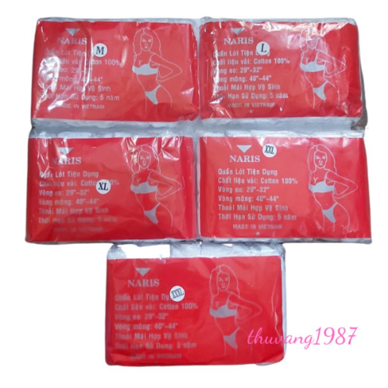 Quần lót giấy cotton Naris quần lót nữ
