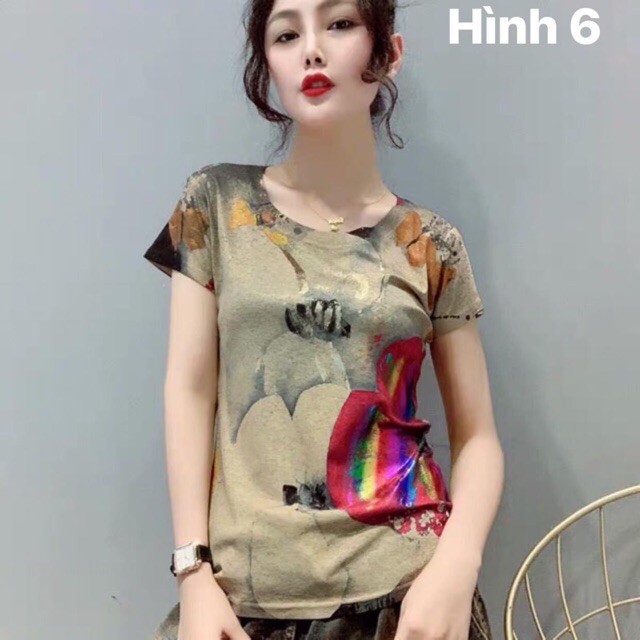 [HÀNG ORDER] Áo thun nữ hoạ tiết in 3D hai mặt cực phong cách  hàng nhập QC cao cấp kèm ảnh thật minh hoạ | BigBuy360 - bigbuy360.vn