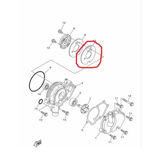 Gioăng bơm nước trong zin Yamaha