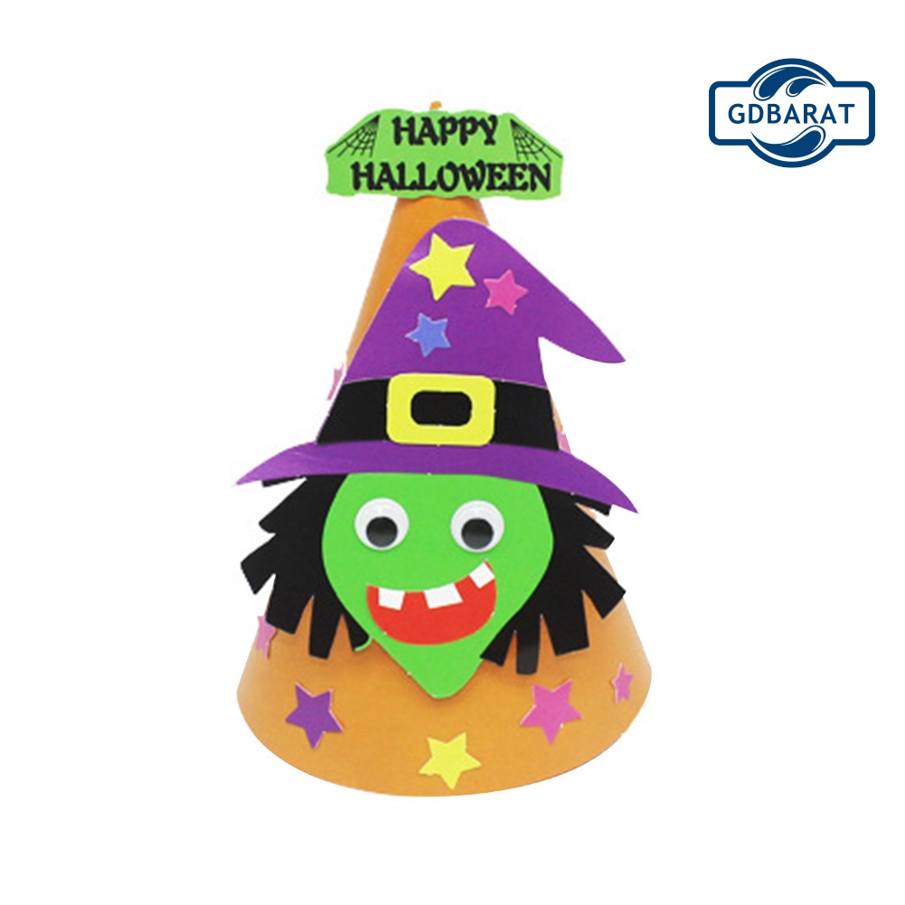 Phụ Kiện Trang Trí Tiệc Halloween Cho Bé Hình Mũ Phù Thủy/Bí Ngô/Bí Ngô/Ma Cà Rồng DIY
