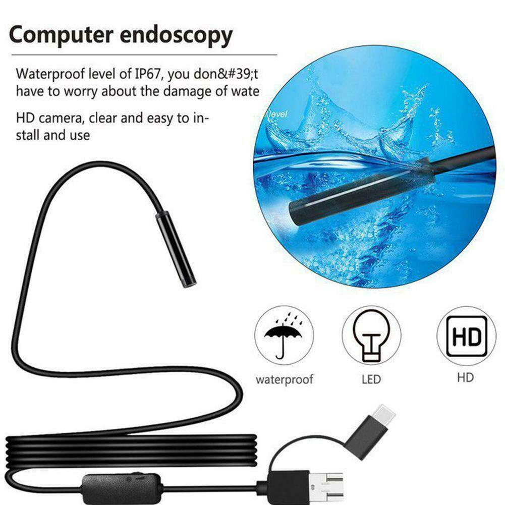 Camera nội soi HD 640*480 IP67 1/2/3.5m cho Android R1U7 Mirco D2H1 Q0N2
 | BigBuy360 - bigbuy360.vn