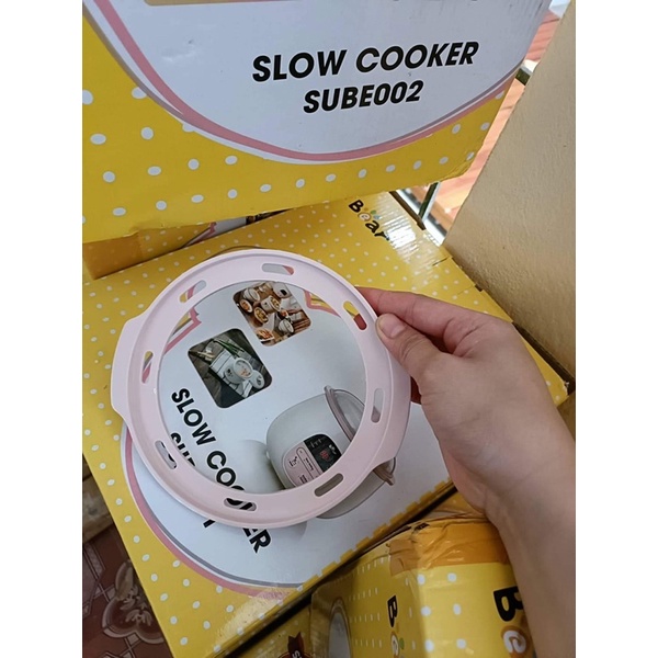 Vành nhựa bộ nồi nấu cháo chậm bear 0.8l