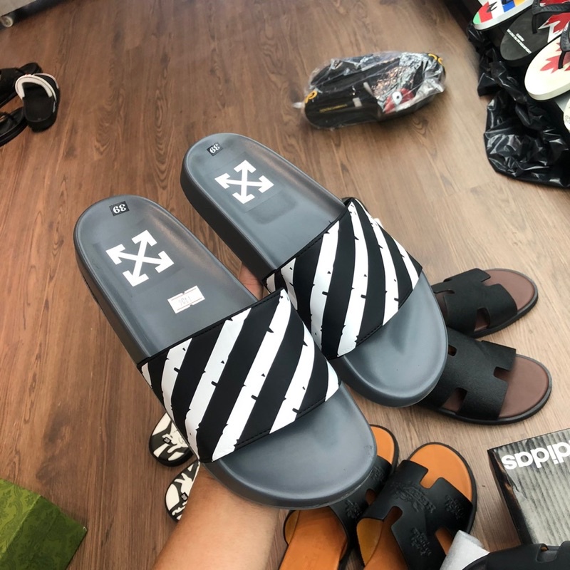 [Sẵn Hàng] Dép Nam OFF White Đế Cao Su Cao Cấp - Dép OFF White Cao Cấp Cho Nam