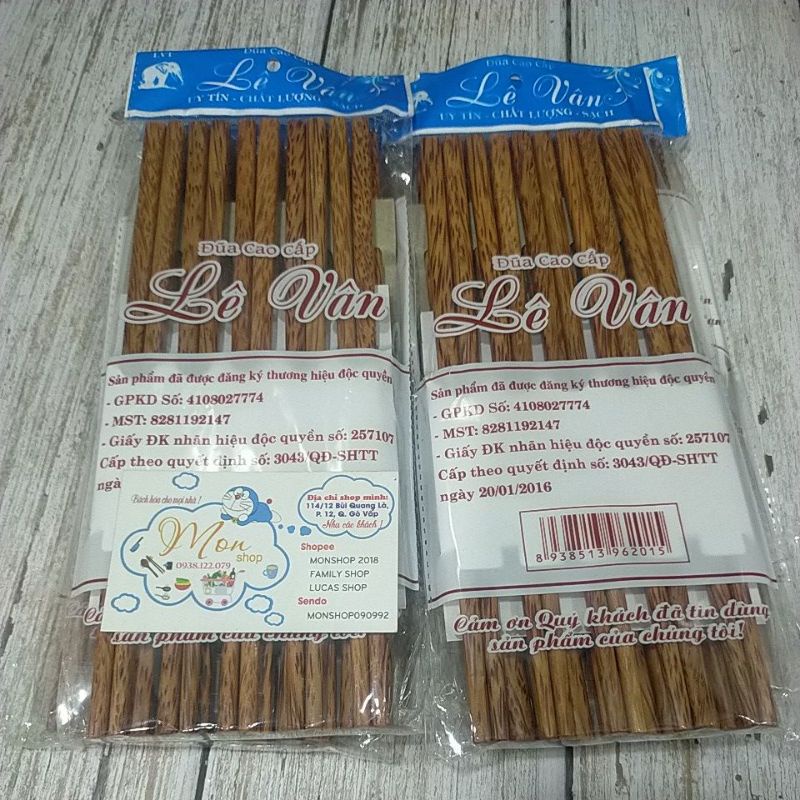 💢💢🤩 Đũa Gỗ Dừa Lê Vân Cao Cấp.