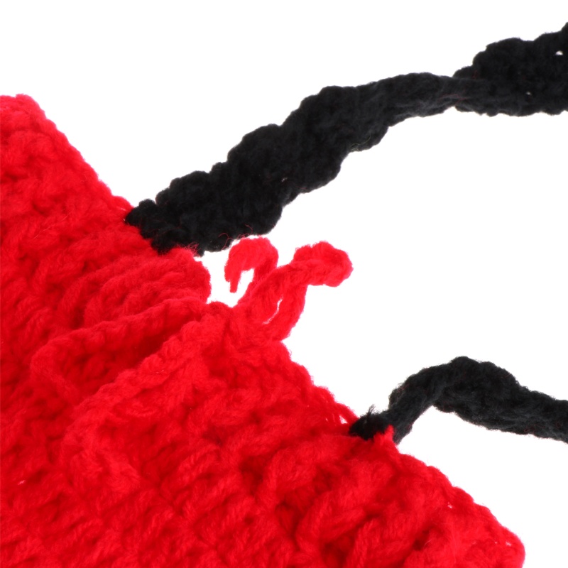 Bộ Quần Áo Đan Len Hình Lính Cứu Hỏa Dành Cho Trẻ Sơ Sinh