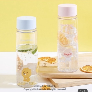 Bình nhựa đựng nước Hàn Quốc Kakao Friends Apeach và Ryan