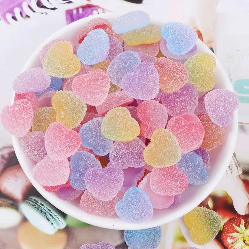 [ FREESHIP] Charm tim kẹo đường dễ thương nhiều màu
