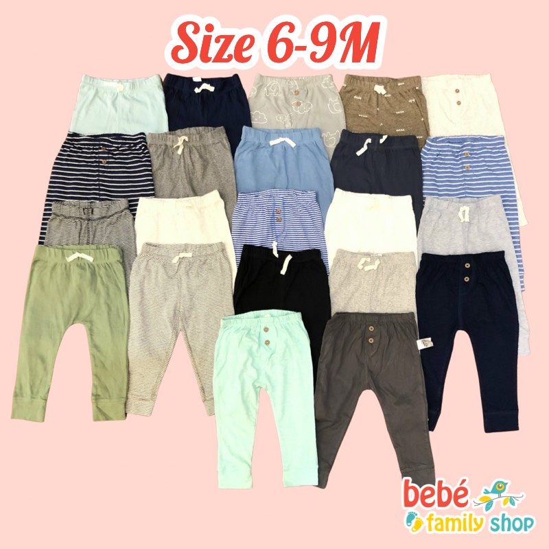 [SIZE 6-9M] Quần dài bé trai xuất dư Carters/ Quần dài cho bé trai sơ sinh đến 2 tuổi chất thun cotton - QTA