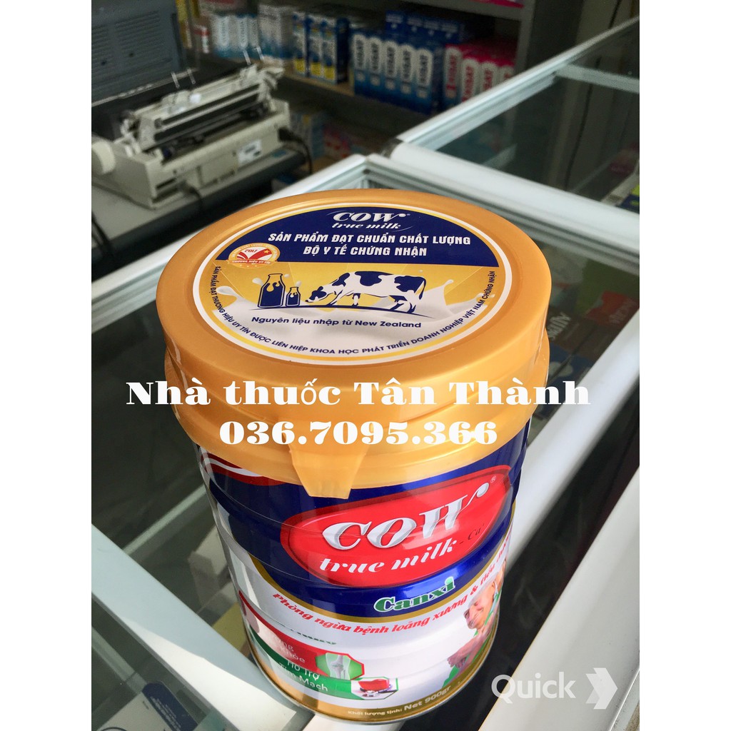 (Chính hãng) Sữa Canxi nano cho người tiểu đường Cow true milk đạt chuẩn Bộ Y tế hộp 900g