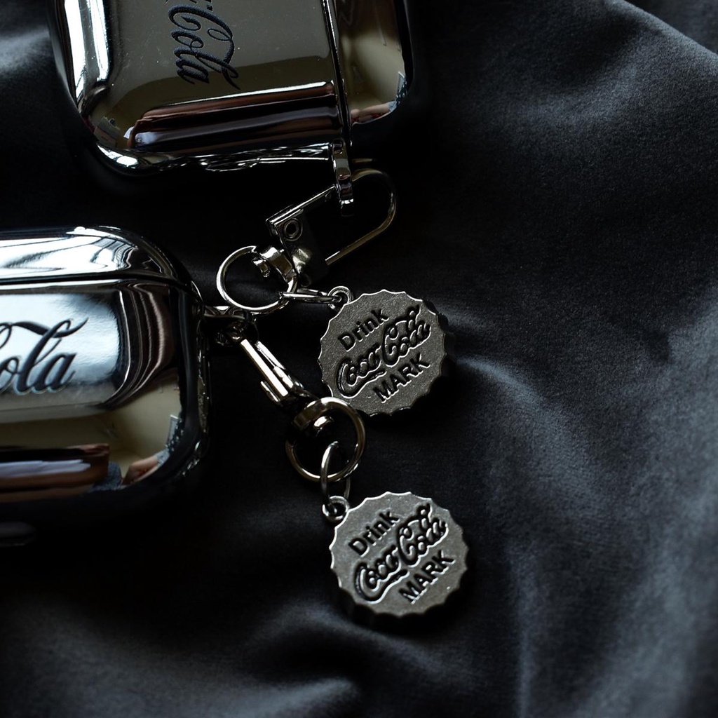 Vỏ Bảo Vệ Hộp Sạc Tai Nghe Bluetooth AirPods 1 2 PRO 3 2021 gen3 PRO 2 2022 Mạ Điện Họa Tiết Lon coca cola Đen Đơn Giản