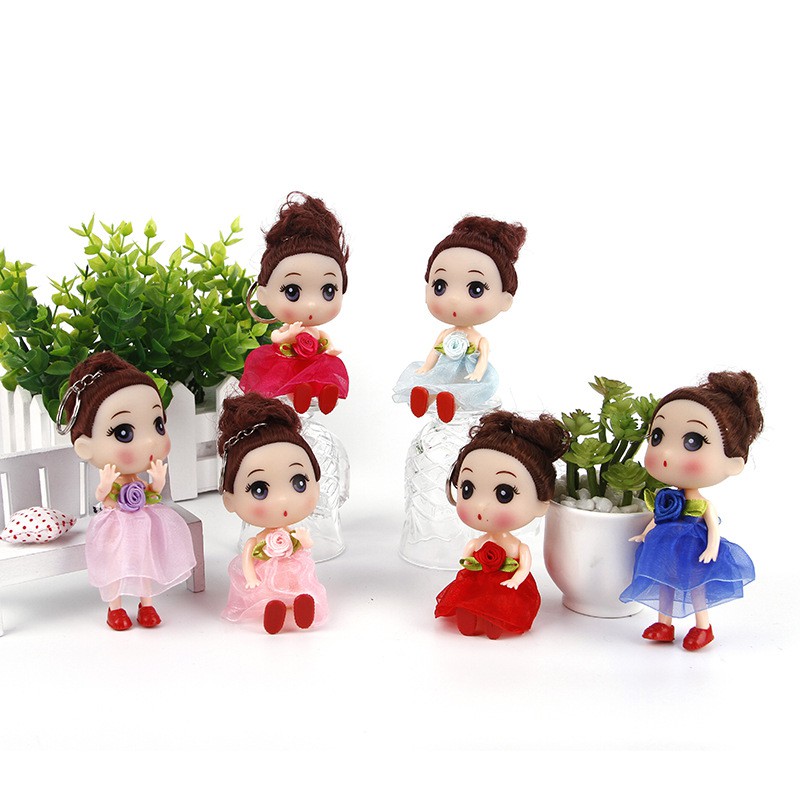 Búp bê chibi có móc khóa treo cặp xinh xắn 12cm loại móc xịn - mẫu 7