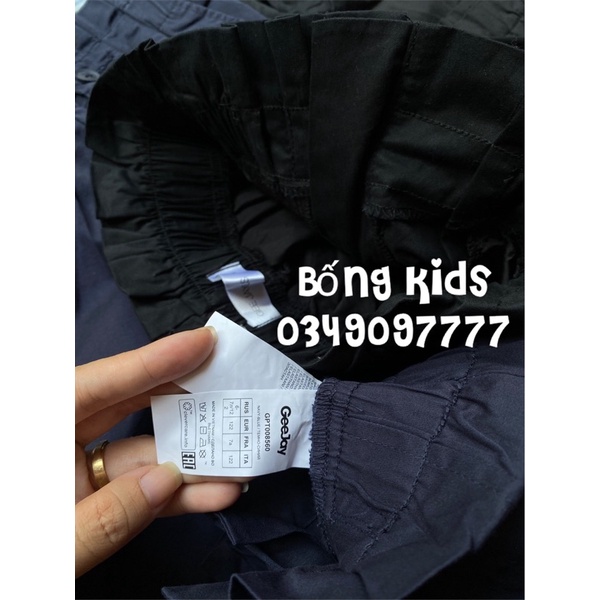 Quần Baggy Kaki Bé Gái Lật Gấu GÊ