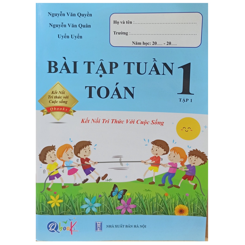 Sách - Bài tập tuần Toán lớp 1 tập 1 - Qbooks