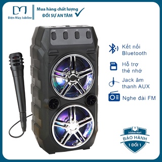 Loa bluetooth hát karaoke 529 tặng kèm mic hát hay nghe nhạc cực đã âm bass cực mạnh, loa bluetooth mini