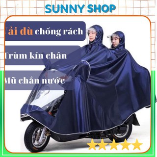 Áo Mưa 2 Đầu ⚡️ 𝐅𝐑𝐄𝐄 𝐒𝐇𝐈𝐏 ⚡️ Áo Đi Mưa Cánh Dơi 2 Đầu Tiện Lợi, Vải Dù Chống Rách, Chống Thấm Tốt