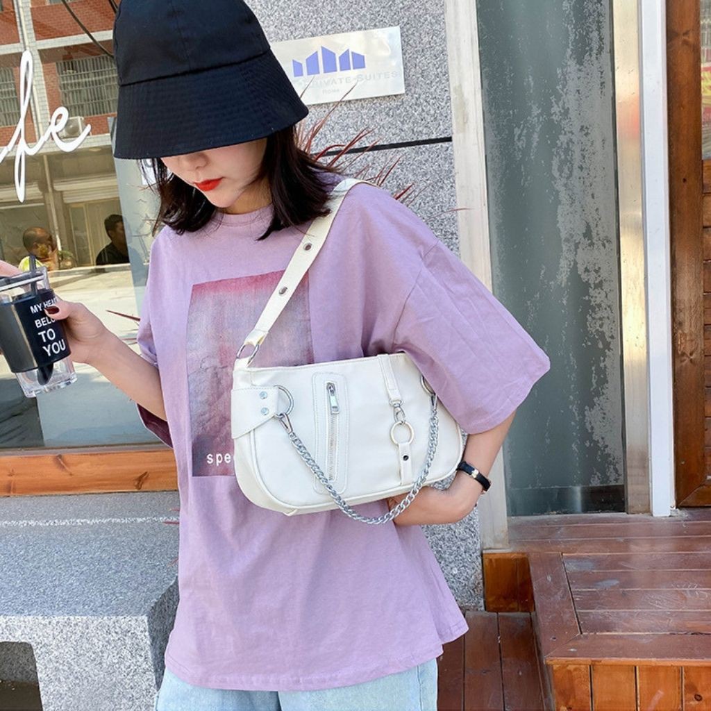 (Mẫu Mới) Túi kẹp nách nữ túi đeo vai nữ vải dù KR 388- Vải dù cao cấp, Dây tùy chỉnh, Size 28- KARA 388