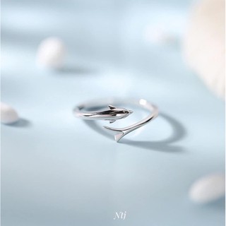 Nhẫn Cá Heo Bạc Ta 💍Freeship💍