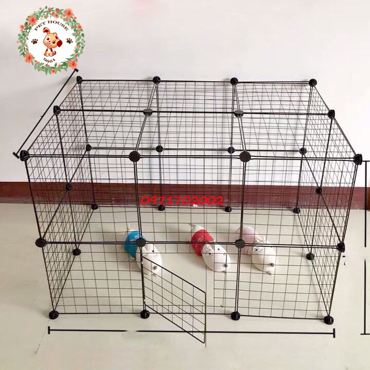 Cửa lưới chuồng quây chó mèo lắp ghép size 35x45 sỉ (bán lẻ theo tấm )