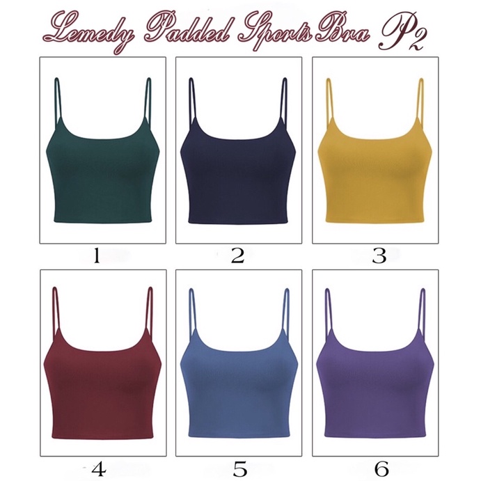PART 2  Áo Tập Gym - Yoga Nữ Lemedy Padded Sport Bra - Áo Lót Thể Thao Cao Cấp Nâng Đỡ Ngực Có Sẵn Mút Lót
