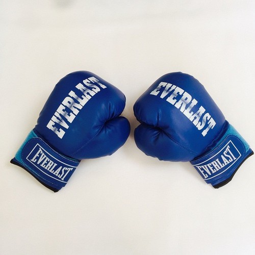 Găng tay boxing đấm bốc EVERLAST - Màu Xanh