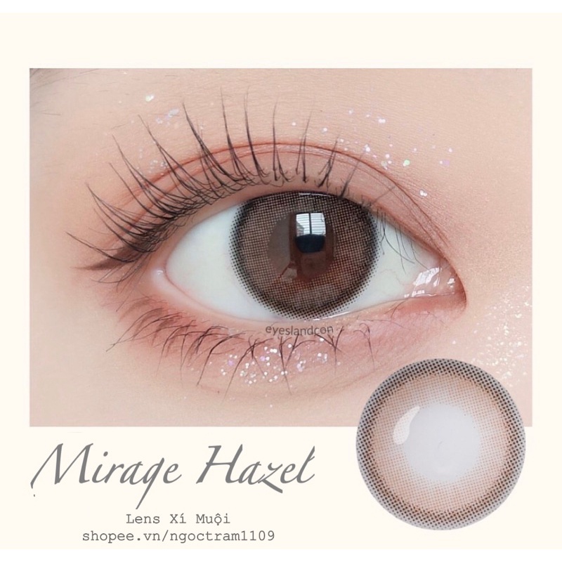 Lens mắt nâu tự nhiên Mirage có độ