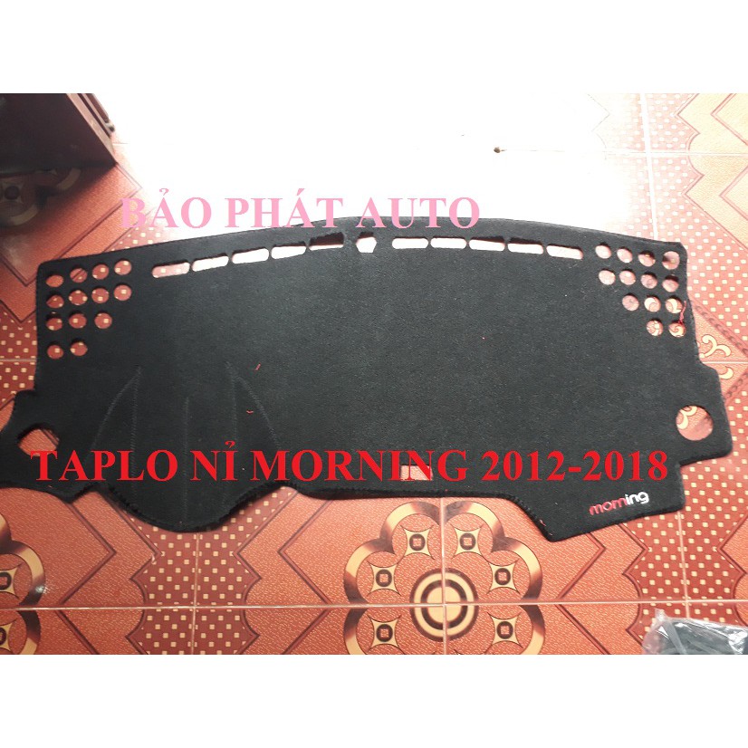 Thảm Taplo nỉ Kia Morning 2012-2018