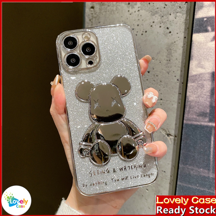 IPhone 14 13 12 11 Pro Max X Xs Max Xr 8 7 6 6s PlusỐp Điện Thoại Mềm In Hình Gấu Nhiều Màu Sắc Cho