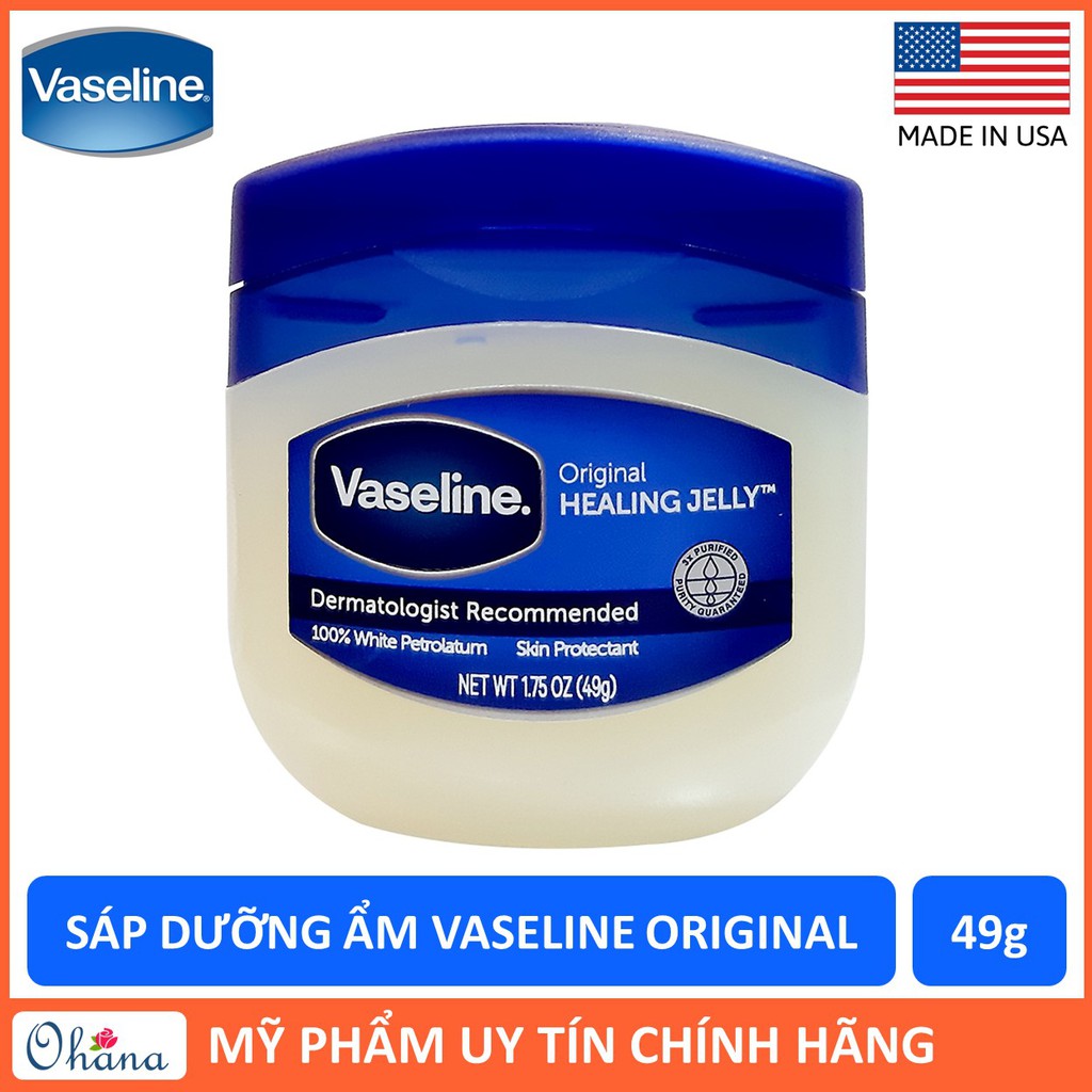 Sáp Dưỡng Ẩm Vaseline 49g Original 100% White Petrolatum