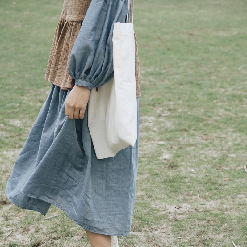 Đầm Vintage dài chất vải cực đẹp thiết kế cao cấp CALM