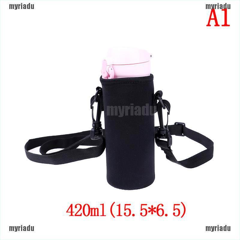 Túi đựng bình nước cách nhiệt 420ml - 1500ml có dây đeo tiện dụng khi đi du lịch