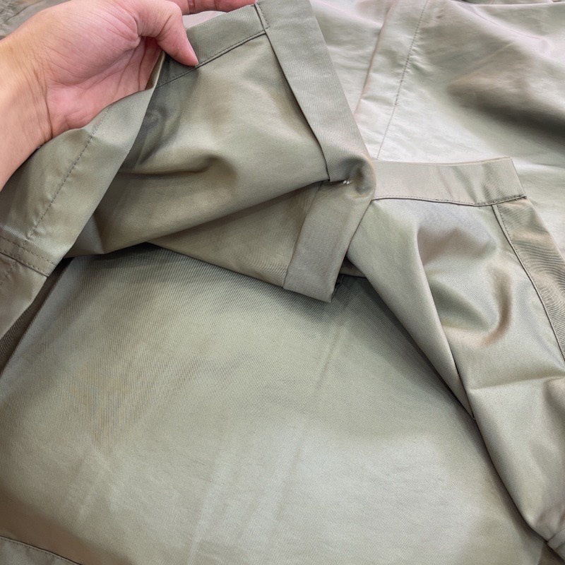 Áo Sơ Mi FEAR OF GOD FOG Short Sleeve Nylon Shirt Green Iridescent