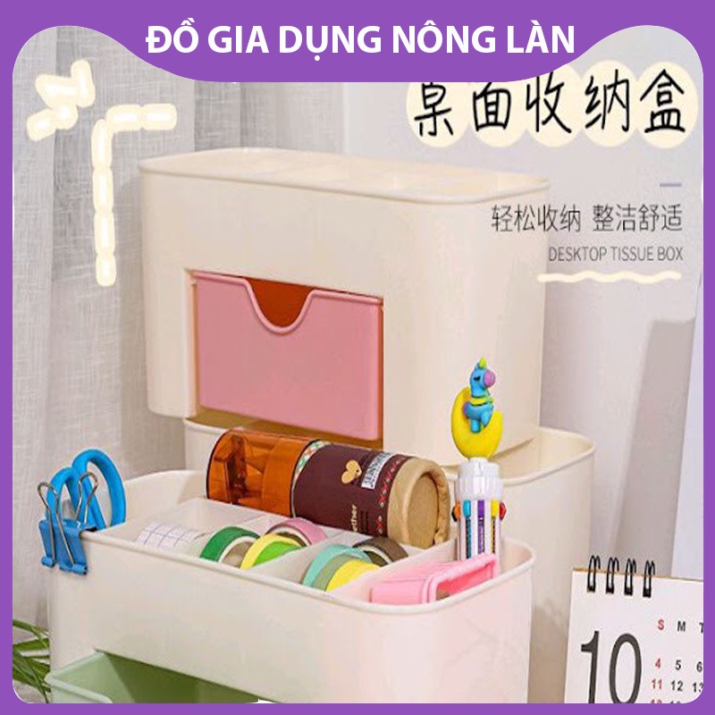 Kệ đựng mỹ phẩm kiểu mới siêu tiện dụng - Kệ mỹ phẩm nhựa 1 tầng nhiều ngăn NL Shop