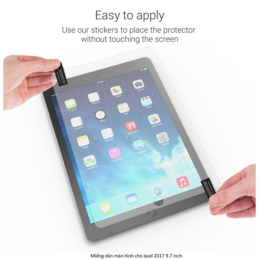 Miếng dán màn hình chống trầy chống vân tay cho Ipad 2017 9.7 inch