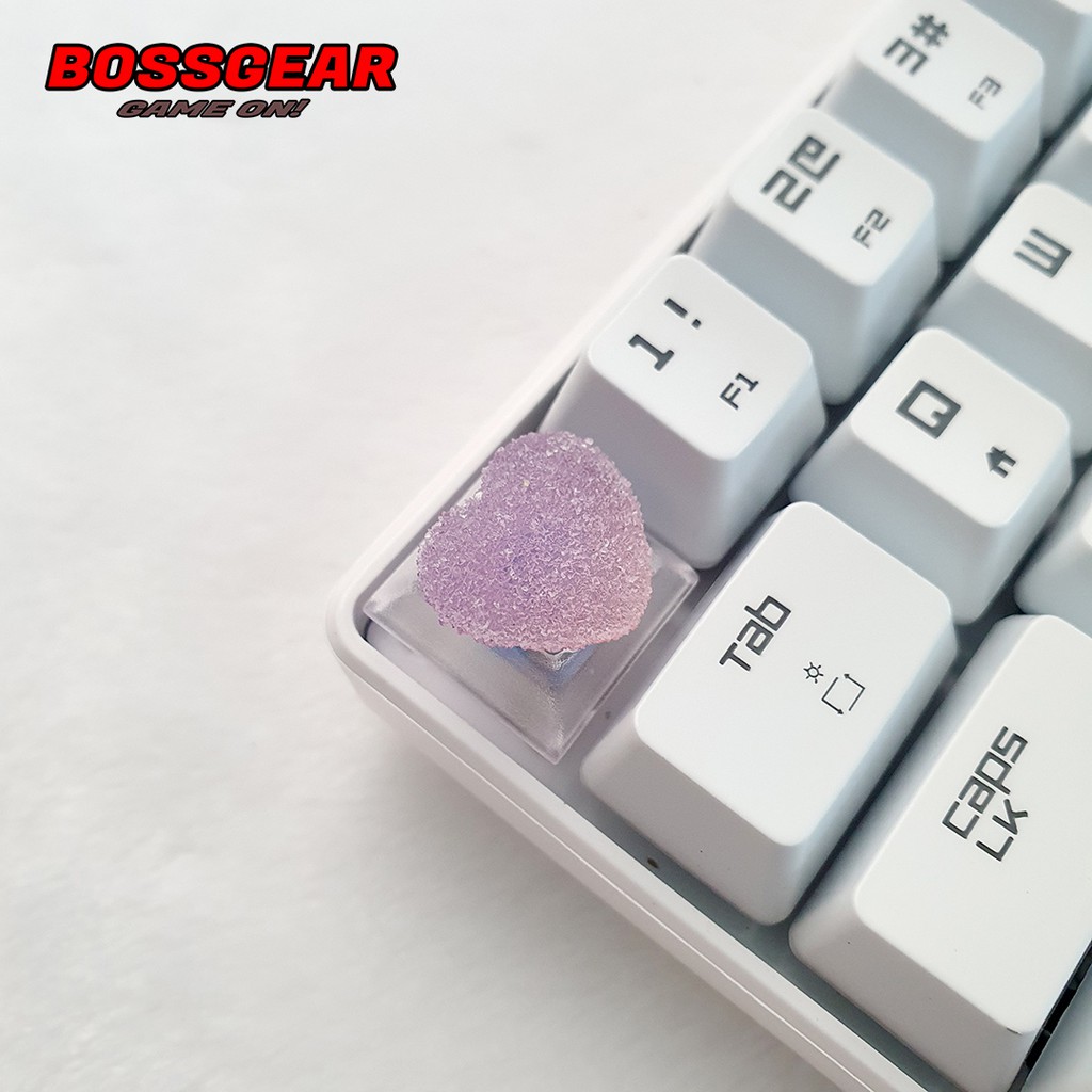 Keycap Lẻ hình kẹo dẻo trái tim cực đẹp và dễ thươngHeart candy ( keycap resin độc lạ )( Keycap Artisan )