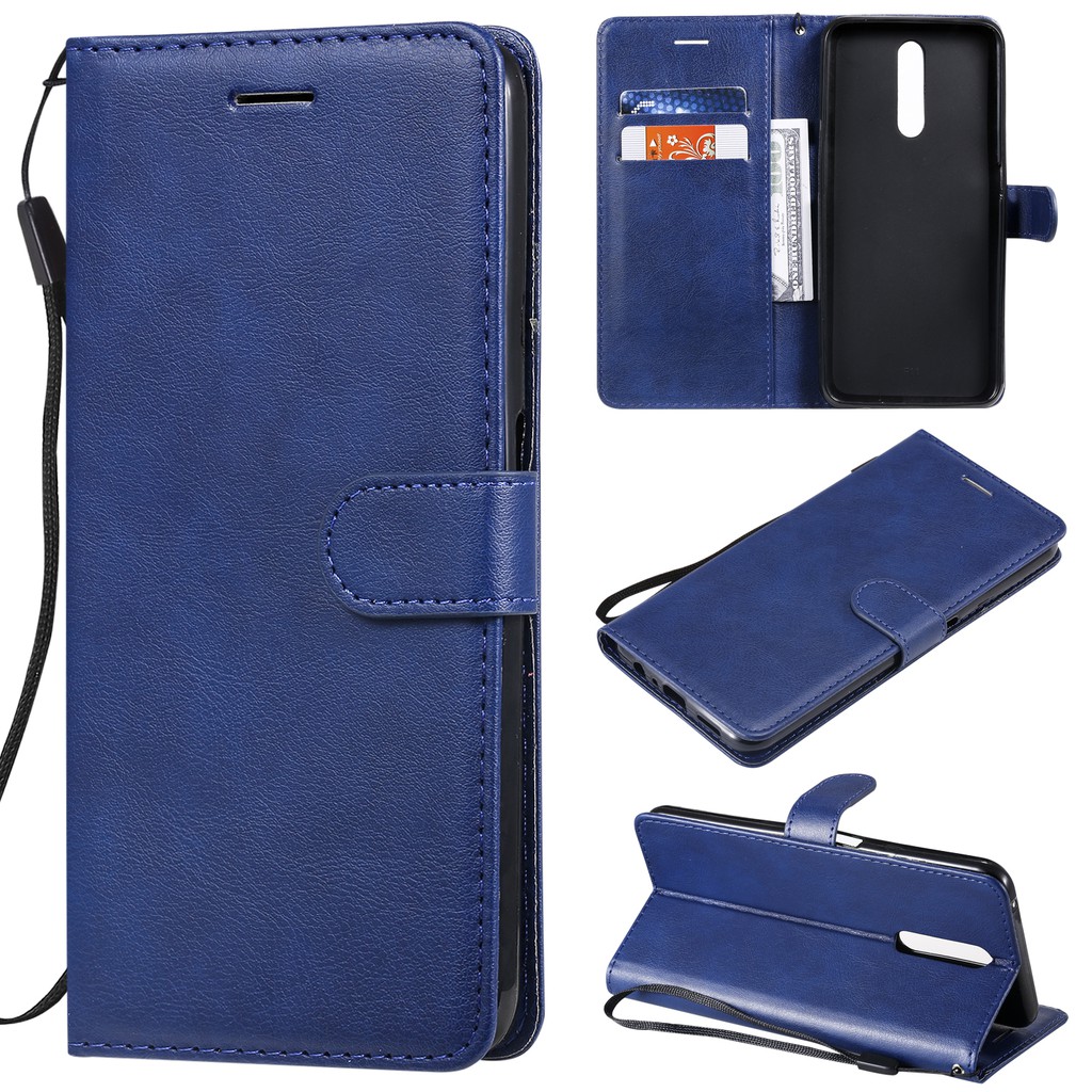 Bao da điện thoại màu trơn đơn giản cho OPPO F11/F11 Pro | BigBuy360 - bigbuy360.vn