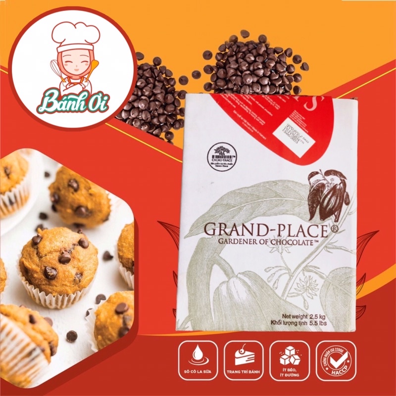 Socola chip đen Grand Place 100g / Chocochip 100g