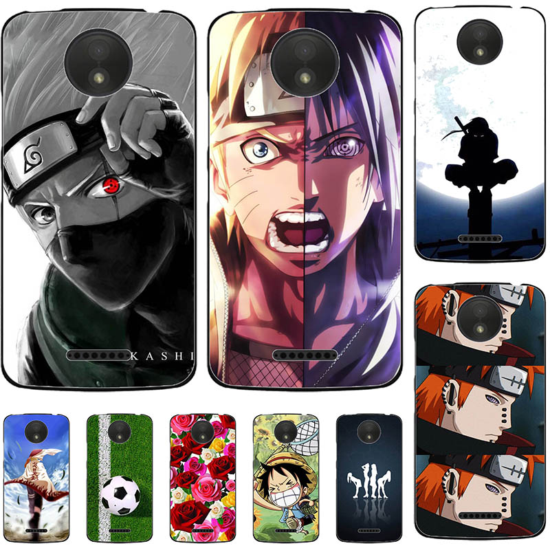 Ốp Lưng Silicone Mềm In Hình Naruto Đáng Yêu Cho Motorola Moto C 4g Xt1750 Xt1754 Xt1755 Xt1758 5.0 "