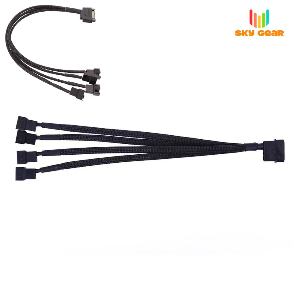 Dây chia Quạt cấp nguồn Sata / Molex 4Pin