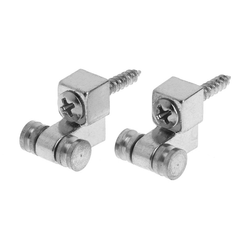 2 Con Lăn Bằng Kim Loại Màu Đen Chuyên Dụng Cho Đàn Guitar Bass